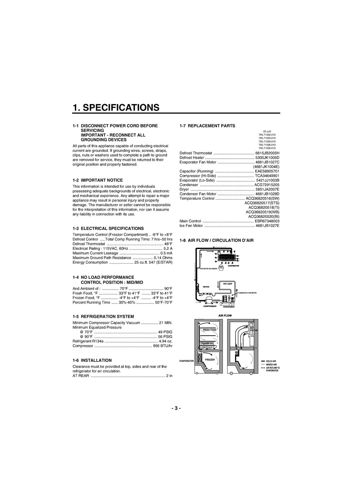 KENMORE 795-71022 795-71023 795-71024 795-71026 795-71029 Service Manual - BOUND