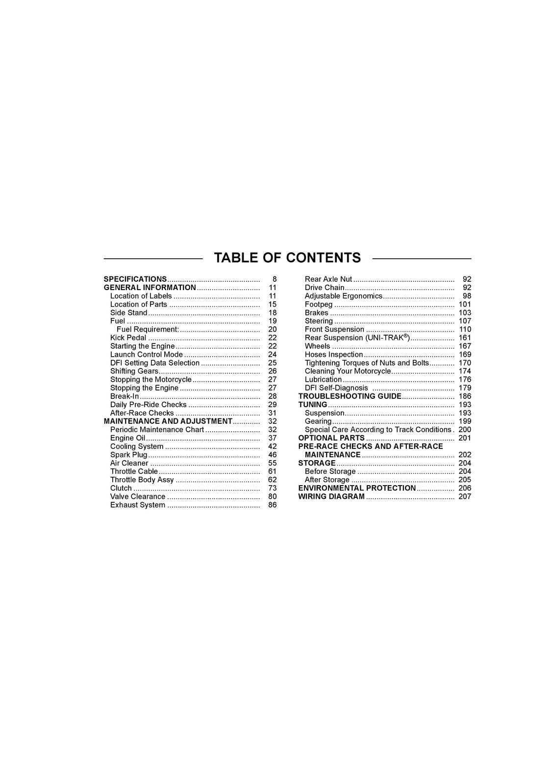 KAWASAKI KX250F Motorcycle Service Manual 2018 - STEEL WIRE BOUND - TOUGH COVERS