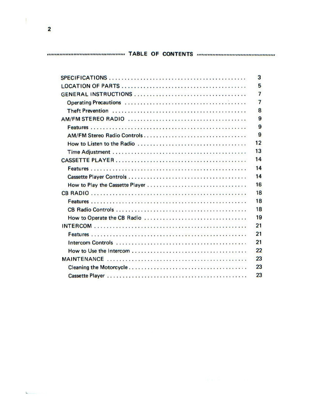 KAWASAKI Voyager XII Audio Systems Operators Manual - WIRE BOUND - TOUGH COVERS