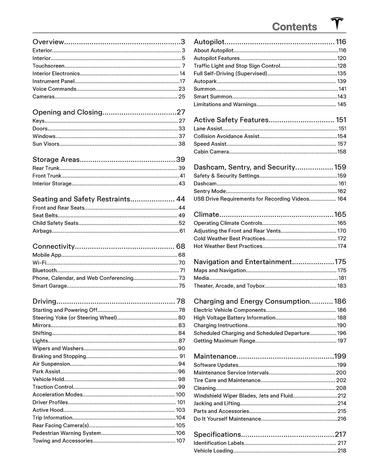 TESLA Model X Owners Manual 2024 - STEEL WIRE BOUND - PROTECTIVE COVERS