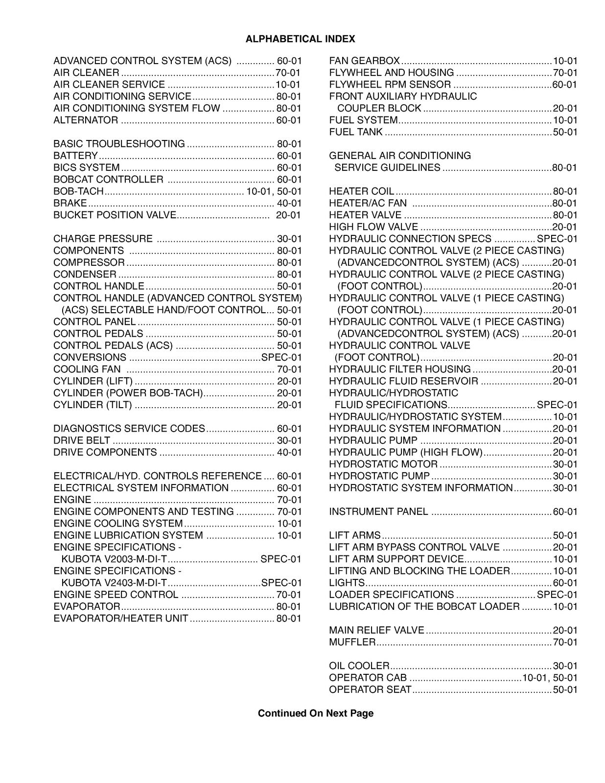 BOBCAT T180 Service Manual 2009 SN 524211001 Up - BOUND - COVERS - XL FOLDOUTS