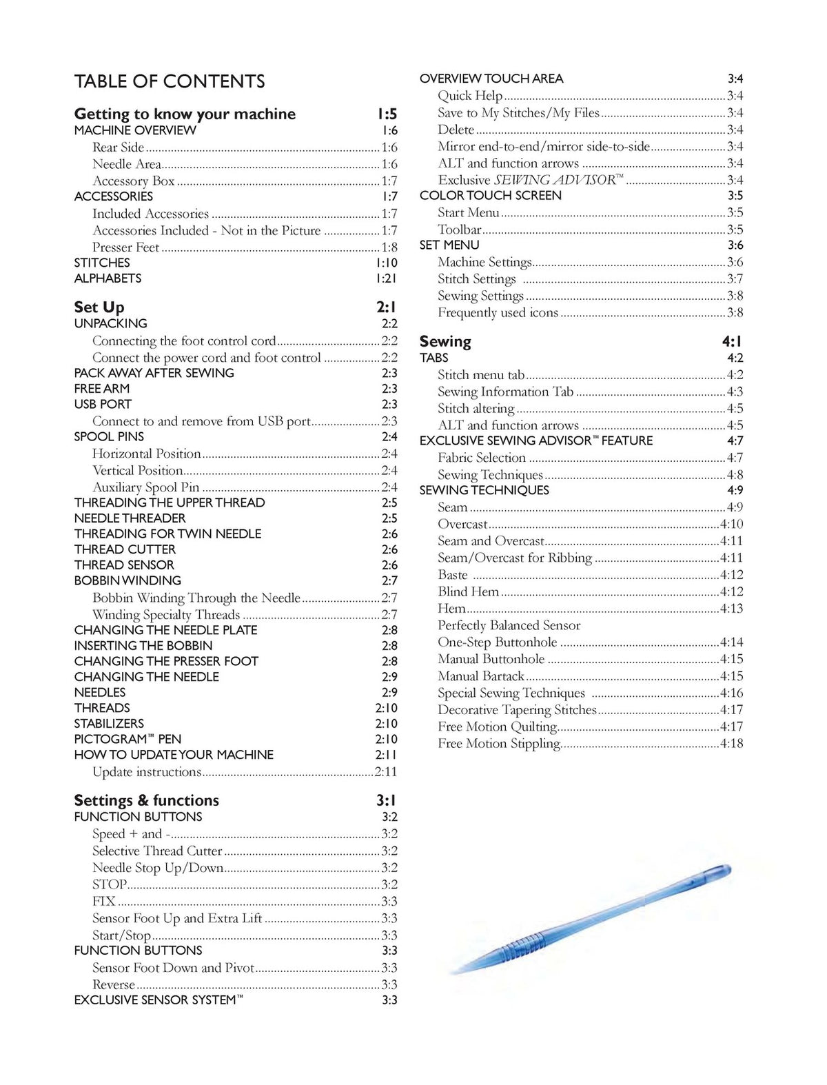 HUSQVARNA VIKING Brilliance 75Q Sewing Machine Users Guide Manual - WIRE BOUND