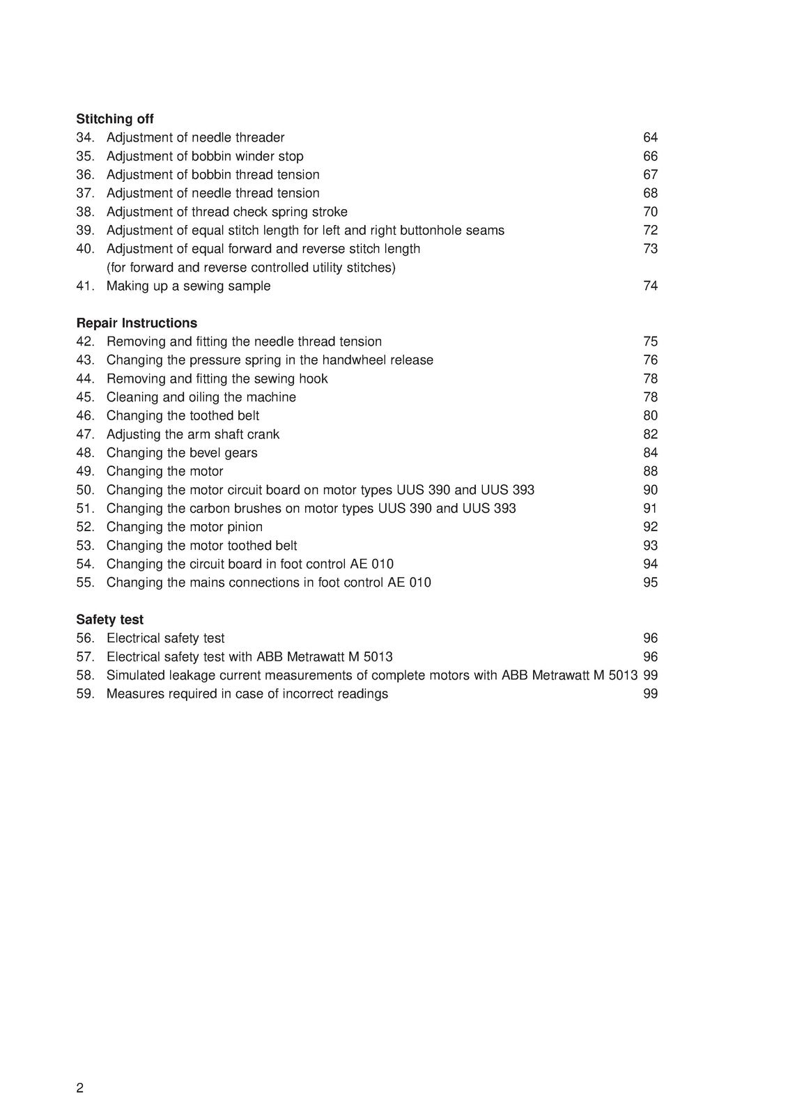 PFAFF Select 1520 1530 1540 Service Manual - STEEL WIRE BOUND - TOUGH COVERS