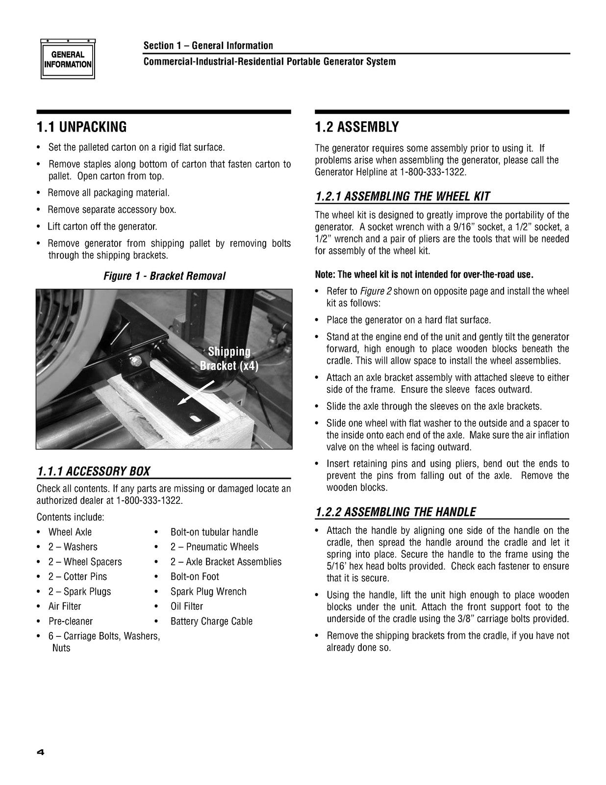 GUARDIAN Ultra Source Portable Generator 004582-2 Owners Manual - WIRE BOUND