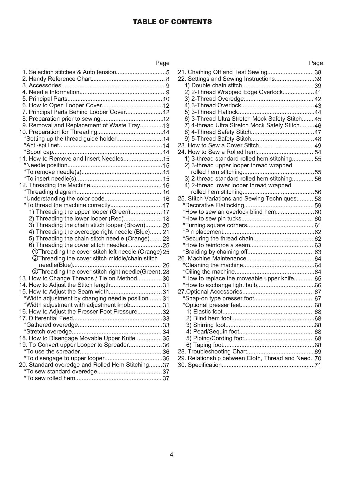 SINGER 14T967DC Quantumlock 5 Serger Instruction Manual - WIRE BOUND - COVERS