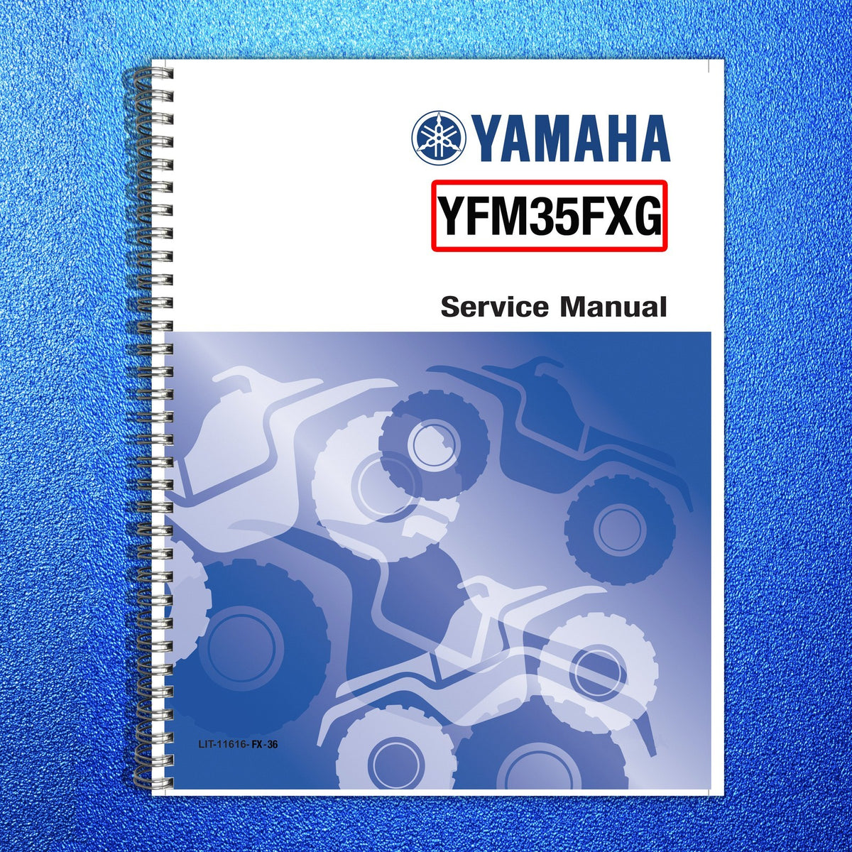 YAMAHA YFM35FX YFZ350 Service & Operators Manual BUNDLE - WIRE BOUND - COVERS