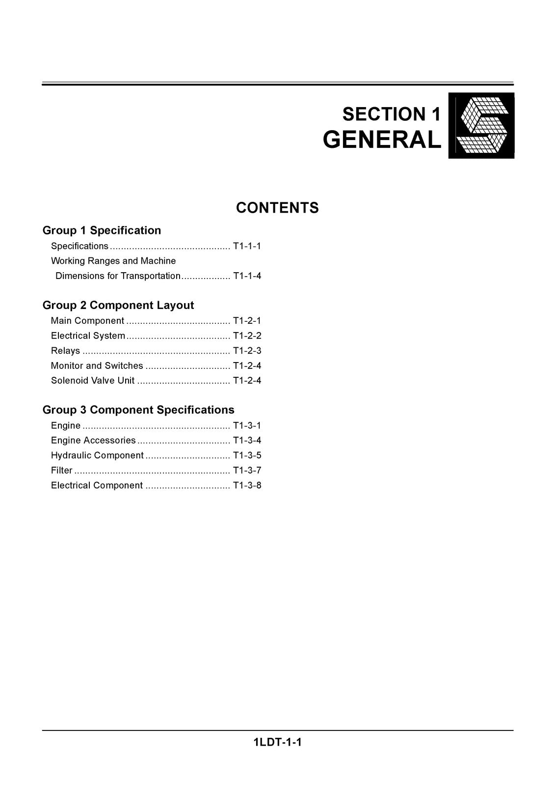 HITACHI ZAXIS 40u 50u Service Workshop Technichal Manual, FOLDOUTS