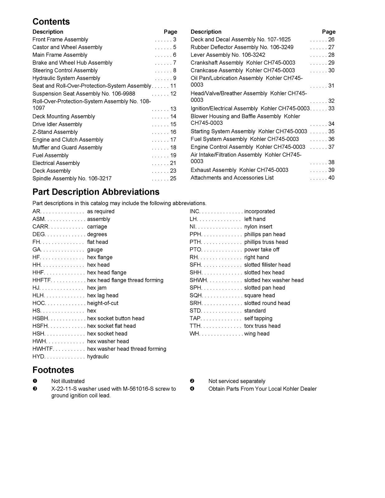 TORO Z588E Z Master 72in Mower Parts Catalog 2004 - WIRE BOUND - TOUGH COVERS