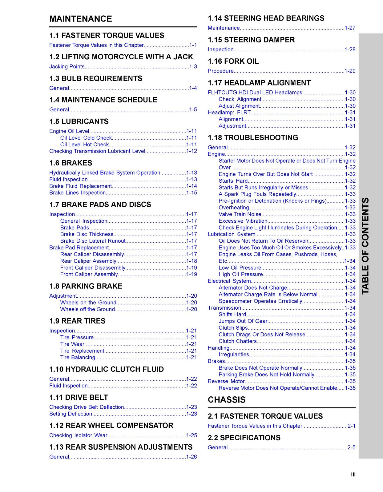 HARLEY DAVIDSON Trike Models Service Manual Supplement 2015, FOLDOUTS