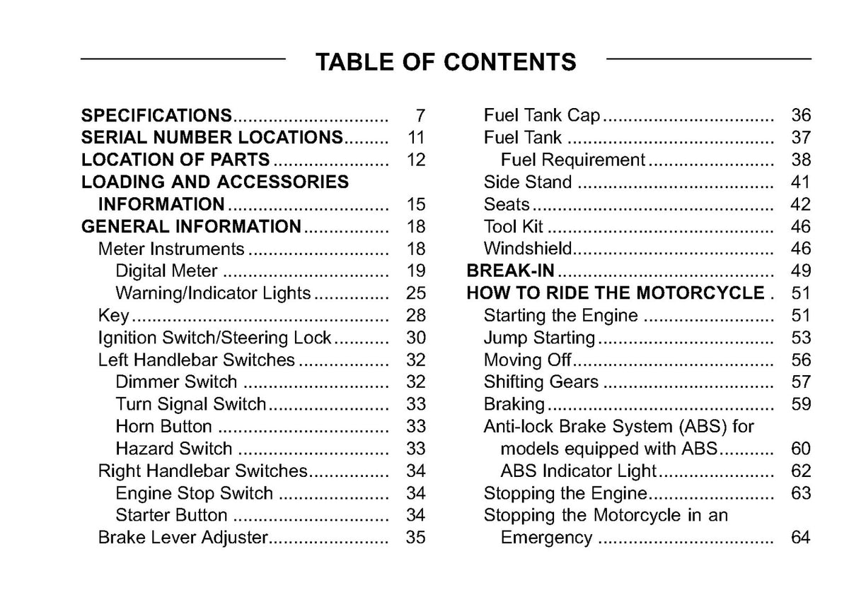 KAWASAKI Ninja 1000 ABS Motorcycle Owners Manual 2012 - WIRE BOUND - COVERS