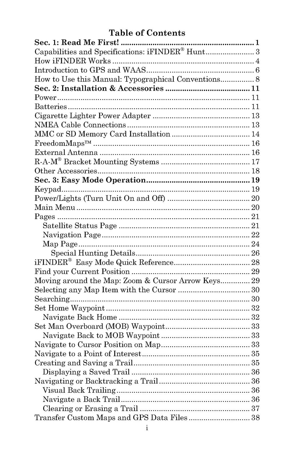 LOWRANCE iFINDER Hunt Handheld Mapping GPS Operation Instructions Manual - BOUND