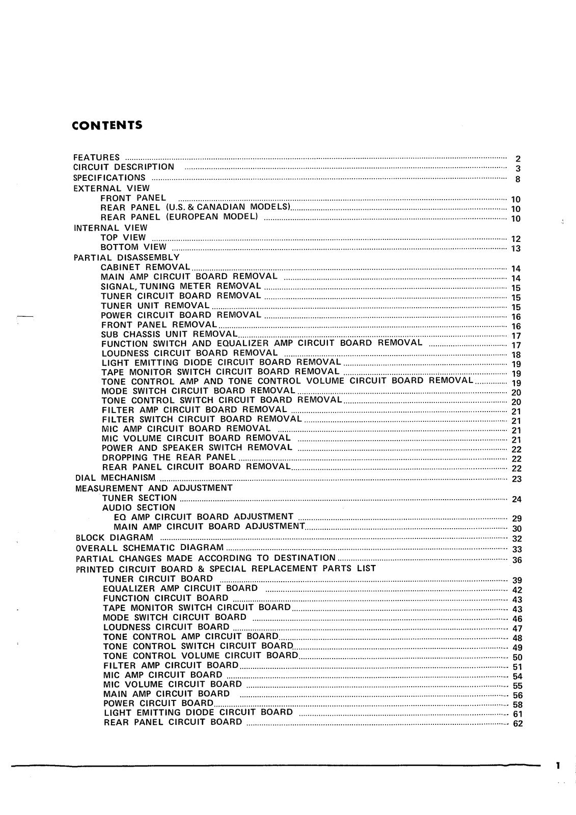 YAMAHA CR-1000 Receiver Service Manual - BOUND - COVERS - XL FOLDOUT PAGES