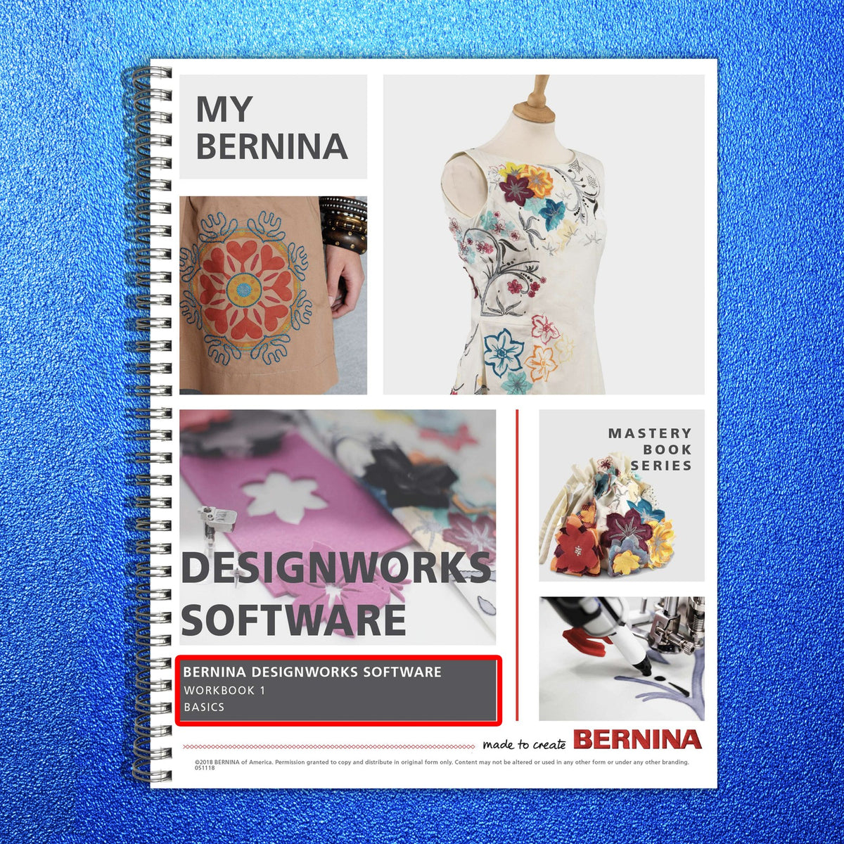 BERNINA DesignWorks Software & Embroidery Workbook Manual BUNDLE - WIRE BOUND