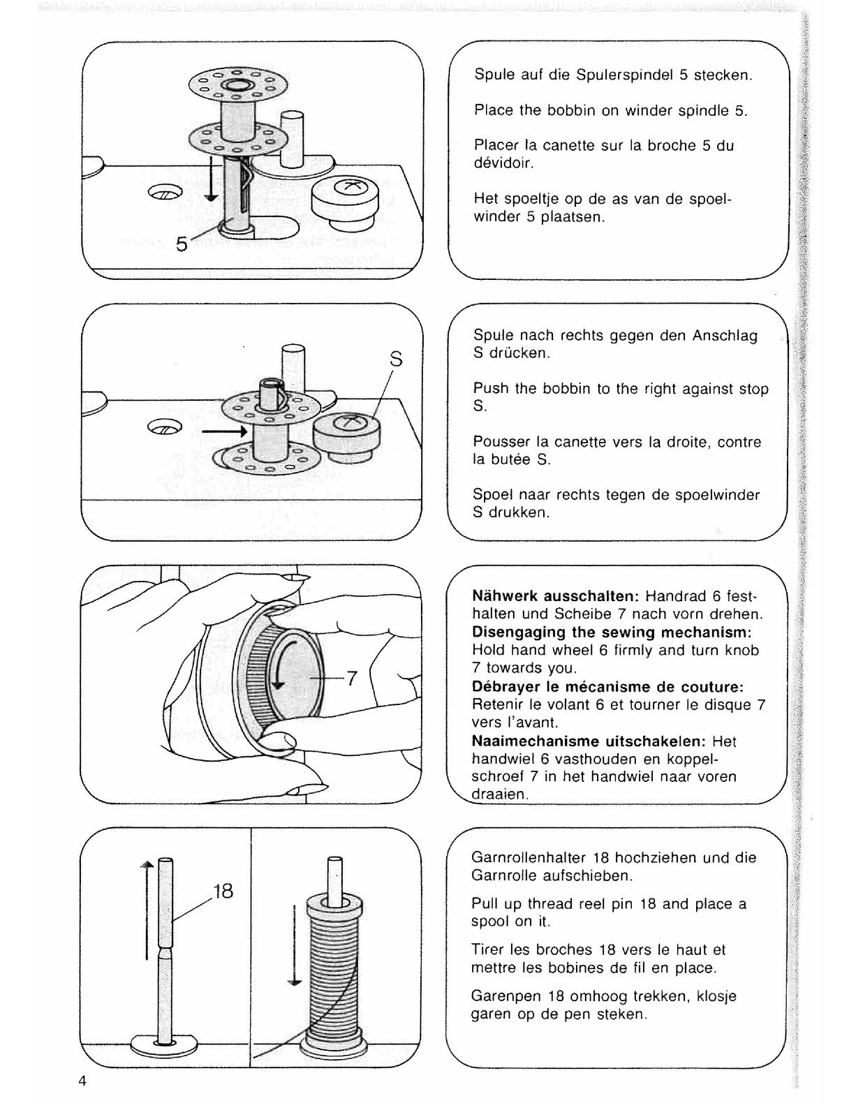 PFAFF Hobby 301 420 Sewing Machine Manual - STEEL WIRE BOUND - PROTECTIVE COVERS