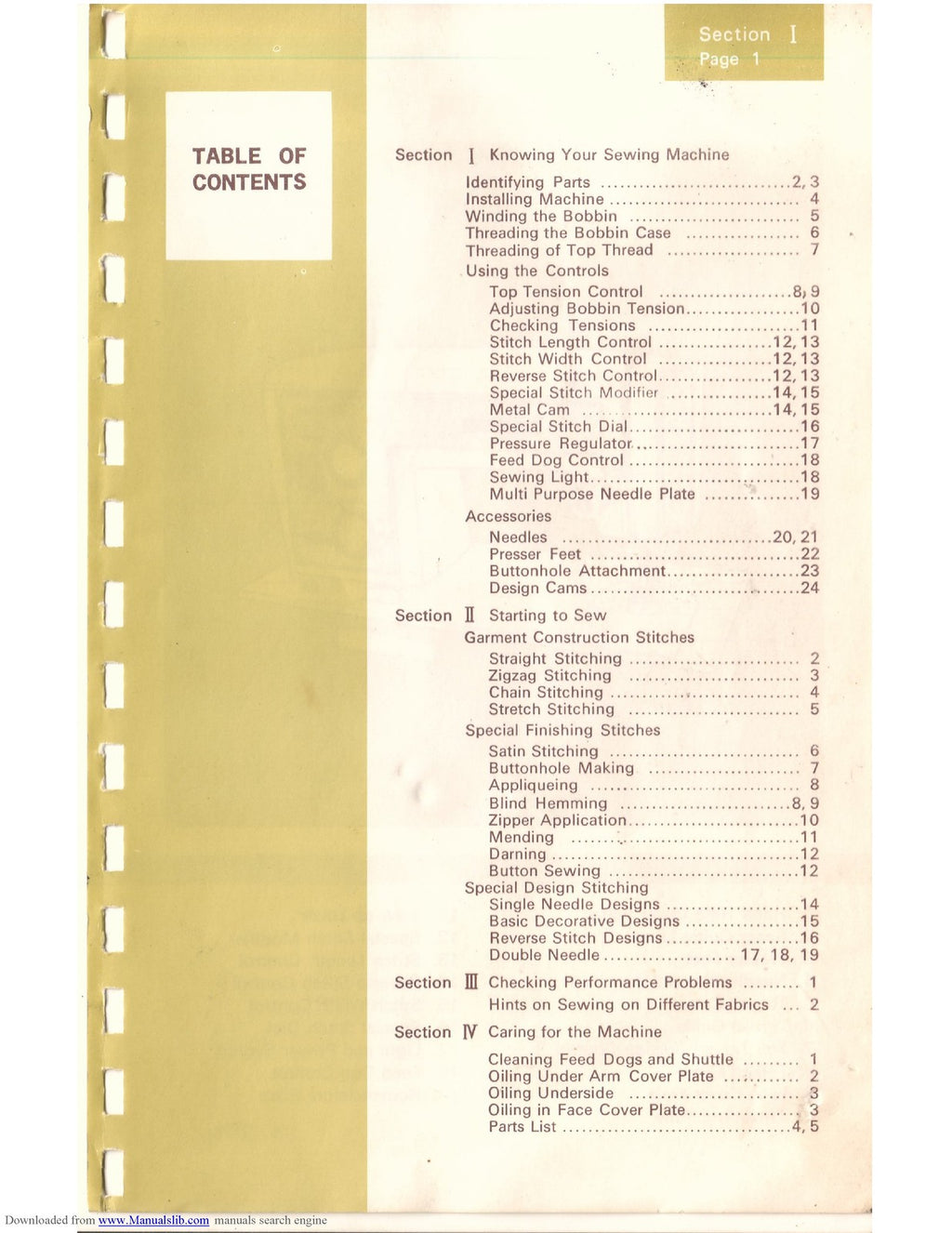 KENMORE 1774 SEWING MACHINE MANUAL - STEEL WIRE BOUND - PROTECTIVE COVERS