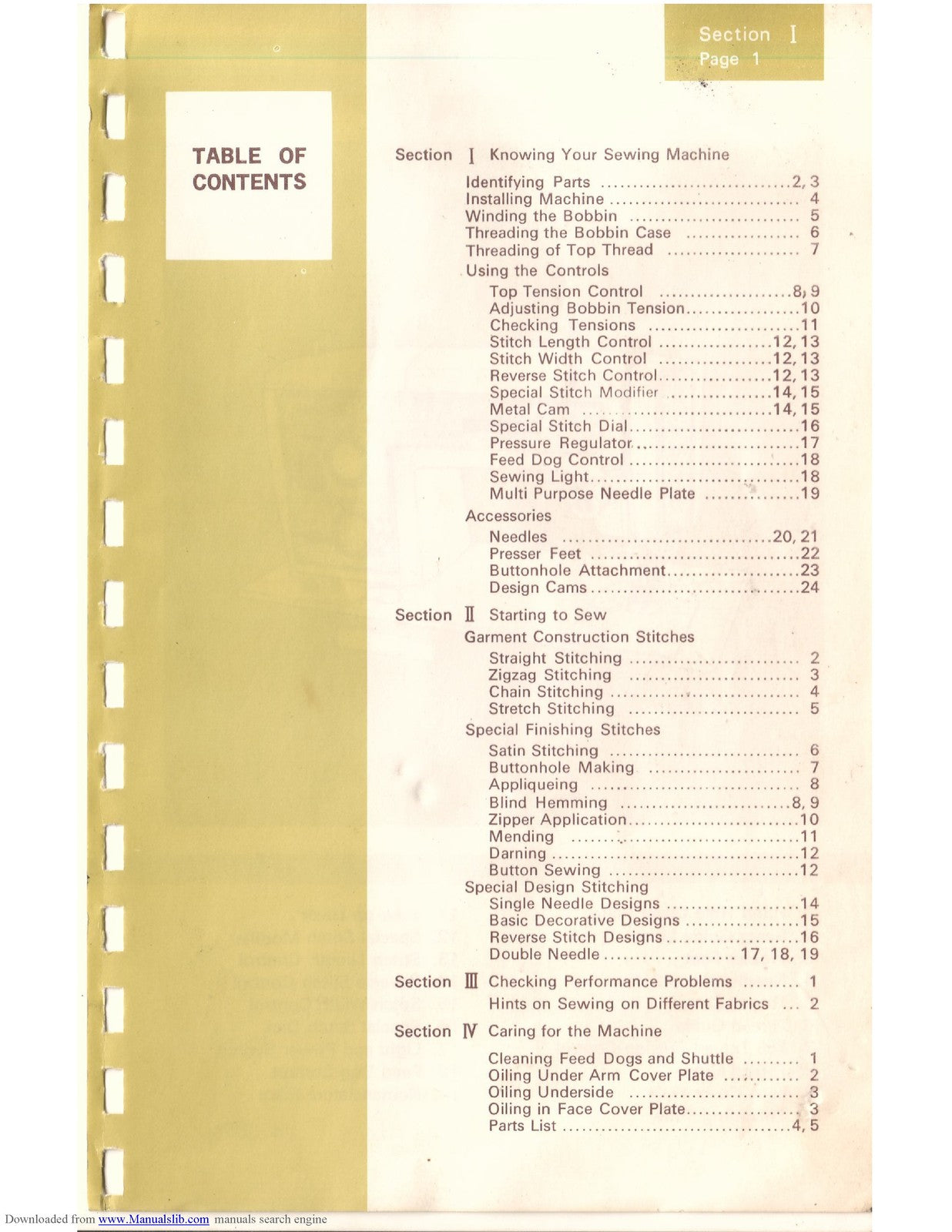 KENMORE 1774 SEWING MACHINE MANUAL - STEEL WIRE BOUND - PROTECTIVE COVERS