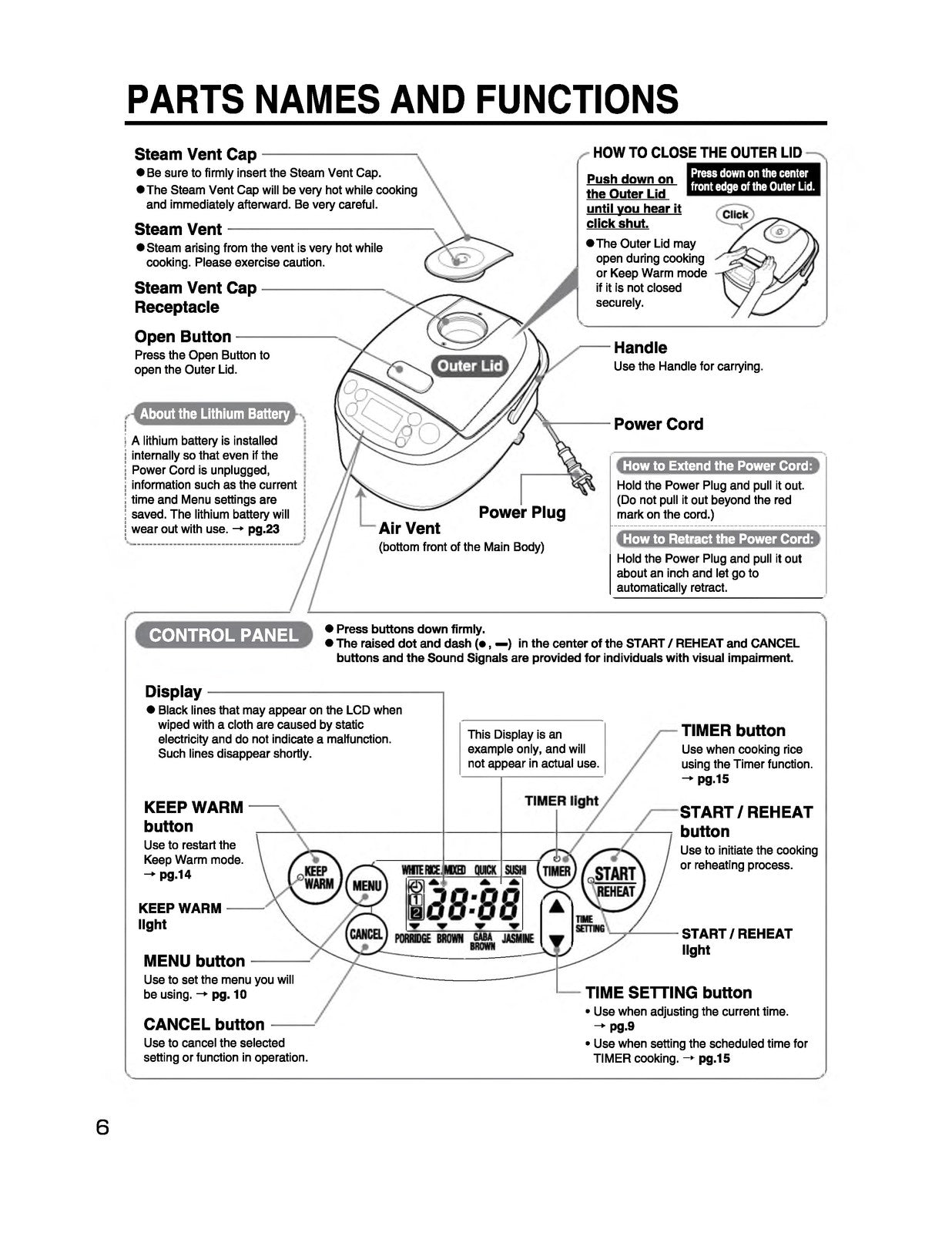 ZOJIRUSHI NS-LHC05 Micom Rice Cooker  Warmer Operating Instructions Manual