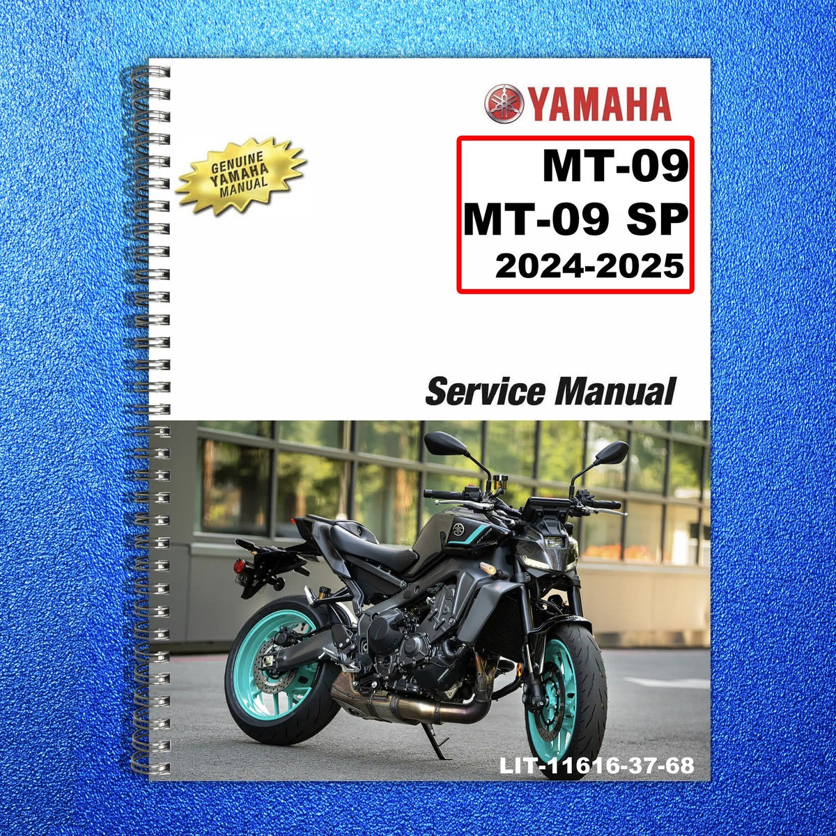 YAMAHA MT-09 MT-09 SP Service & Operators Manual BUNDLE - WIRE BOUND - COVERS