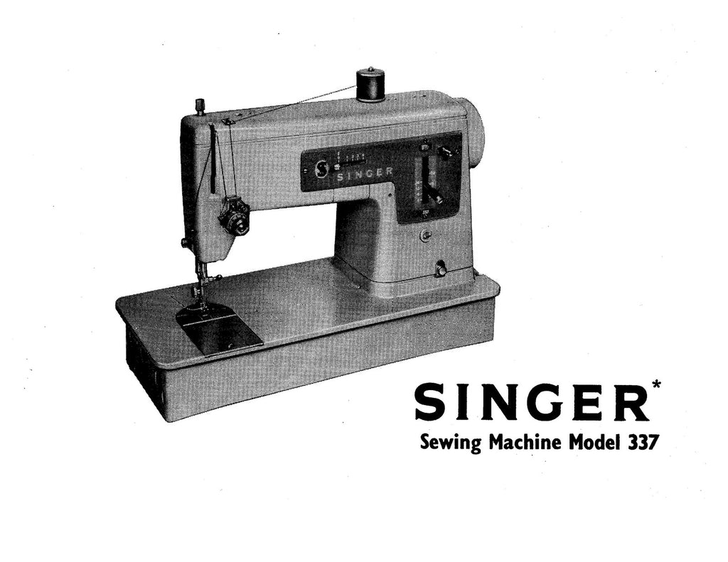 SINGER 337 SEWINGING MACHINE MANUAL - WIRE BOUND - TOUGH COVERS