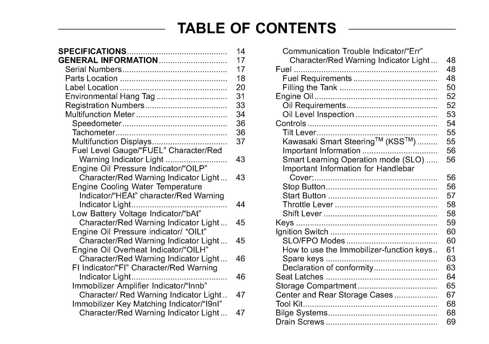 KAWASAKI Jet Ski Ultra LX Owners Manual 2012 - STEEL WIRE BOUND - TOUGH COVERS