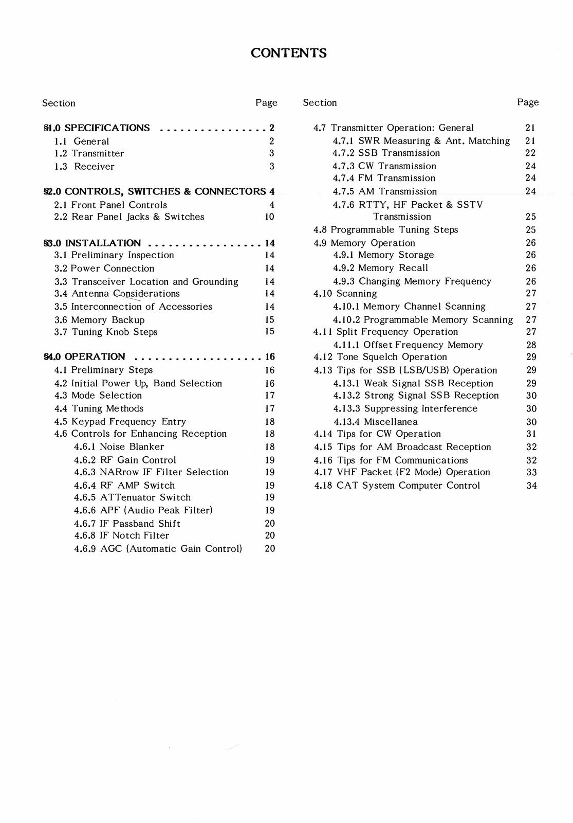YAESU FT-767GX Operating Manual - STEEL WIRE BOUND - PROTECTIVE COVERS