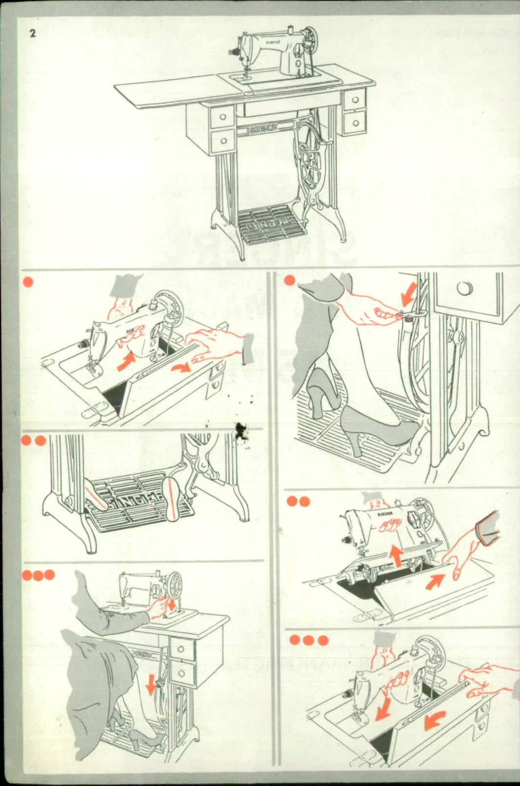 SINGER 15M Sewing Machine Instruction Manual - STEEL WIRE BOUND - TOUGH COVERS