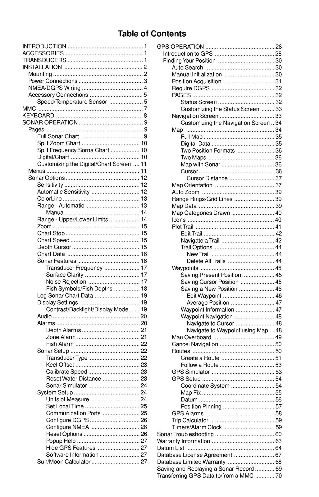 LOWRANCE LCX-16CI Installation And Operation Instructions Manual 2000 - BOUND