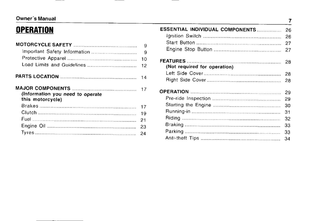 HONDA CRF150F Motorcycle Owners Manual - STEEL WIRE BOUND - PROTECTIVE COVERS