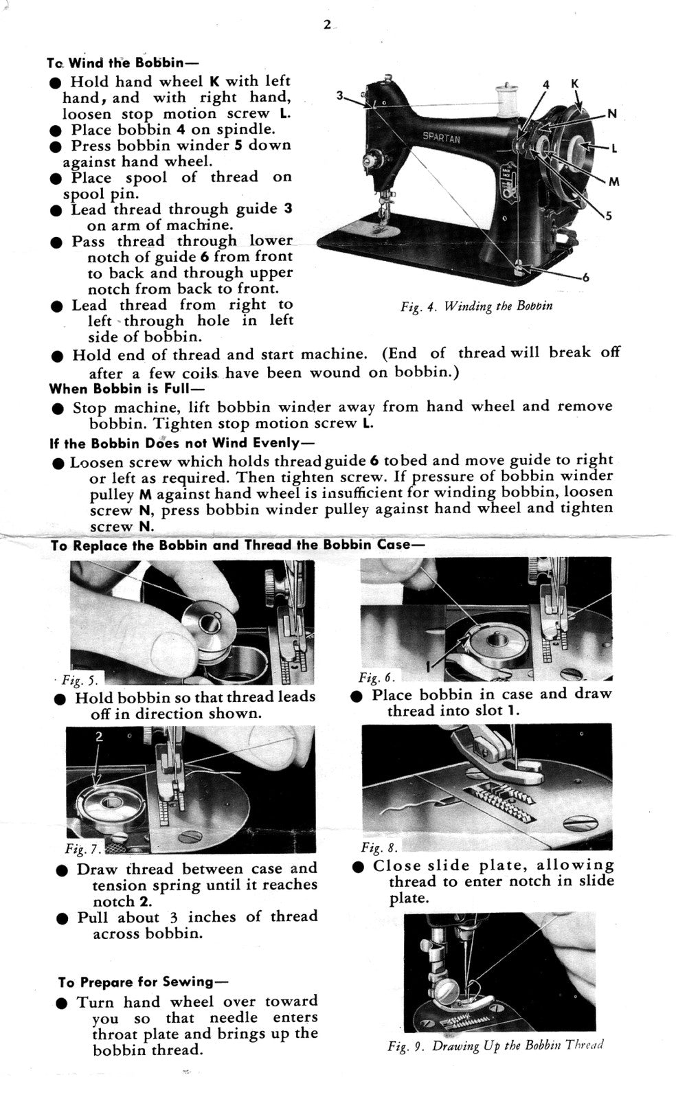 SINGER 192 Spartan Sewing Machine User Manual - STEEL WIRE BOUND - TOUGH COVERS