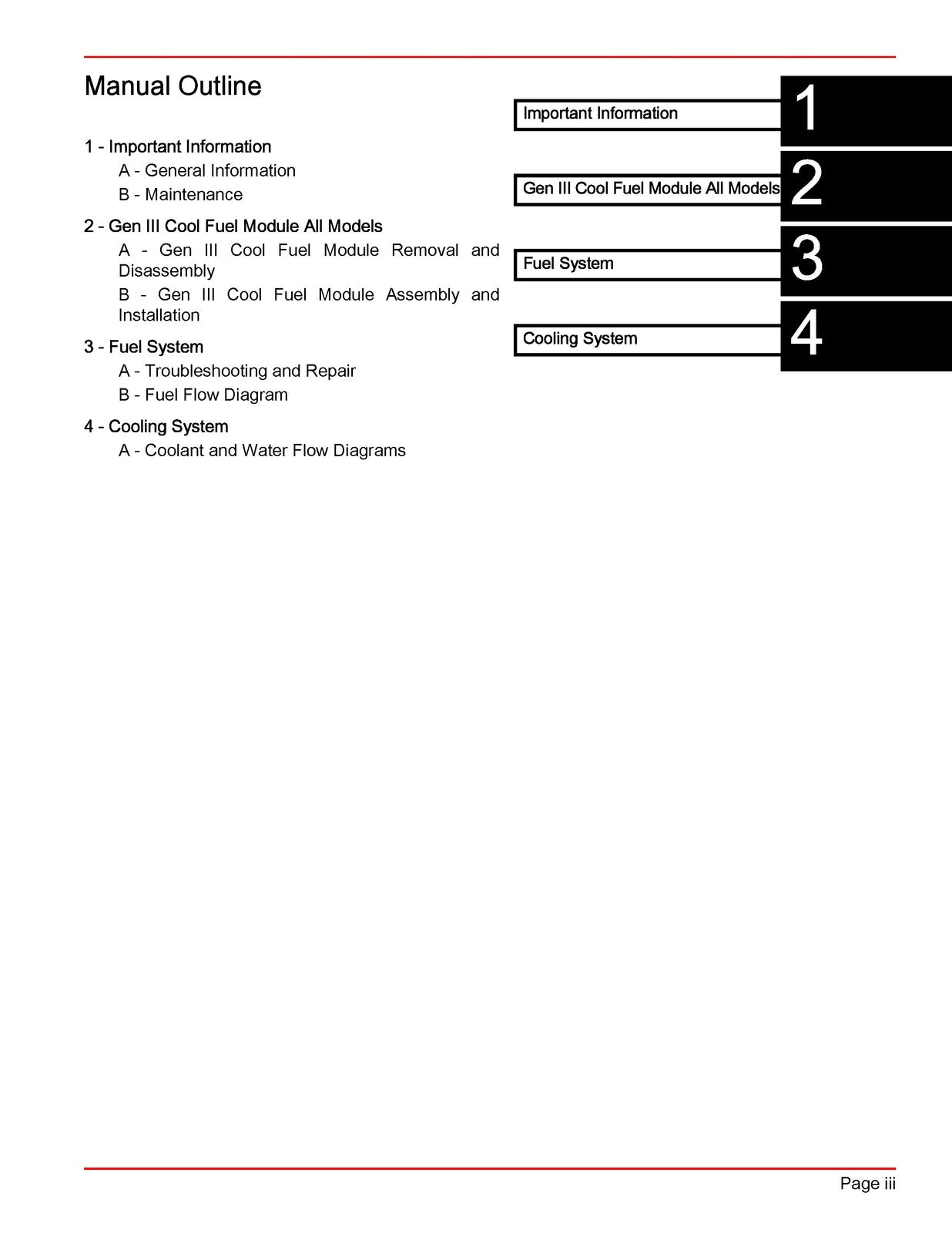MERCURY MERCRUISER Gen III Cool Fuel Service Manual Supplement 2004 - WIRE BOUND