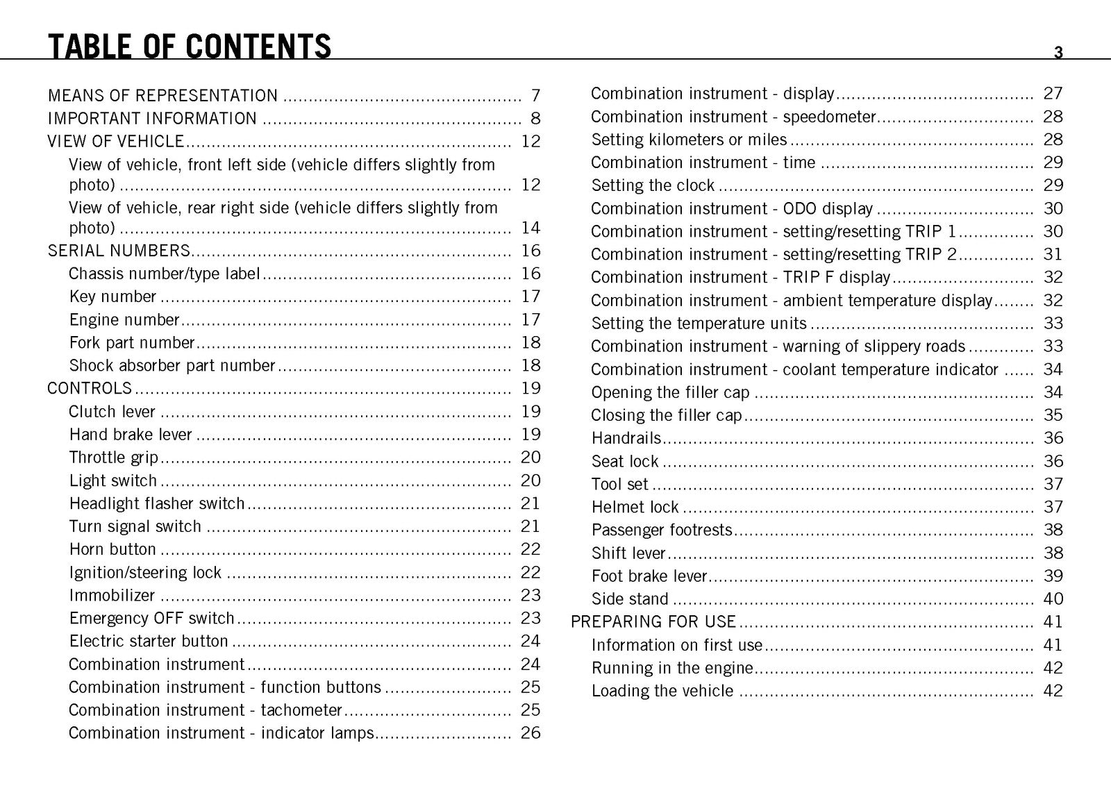 KTM 990 Supermoto R EU Owners Manual 2011 - STEEL WIRE BOUND - PROTECTIVE COVERS