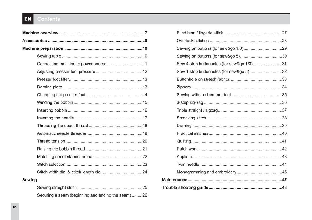 BERNINA Bernette Sew  Go 1 3 5 Instruction Manual - WIRE BOUND - TOUGH COVERS