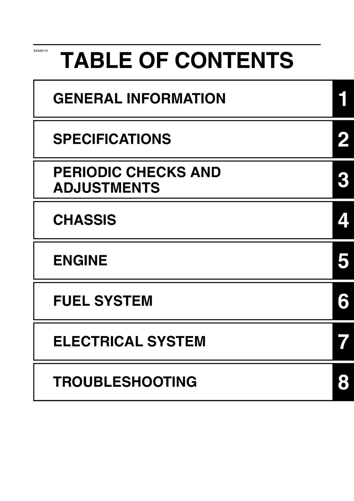 YAMAHA XVS950CU XVS950CUE Bolt Motorcycle Service Manual 2014, FOLDOUTS
