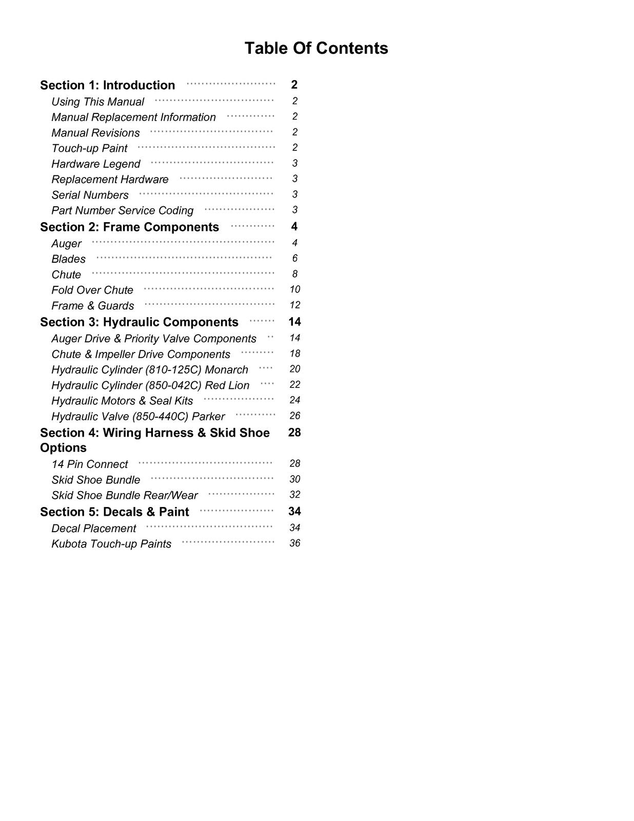 LAND PRIDE SBL30 SBL35 Series Snow Blowers Parts Manual 2025 - WIRE BOUND