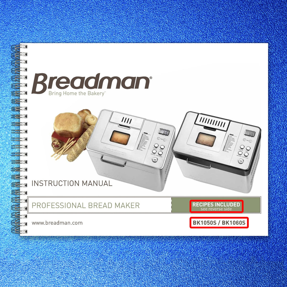BREADMAN BK1050S BK1060S TR-400 Operators Manual BUNDLE - WIRE BOUND - COVERS