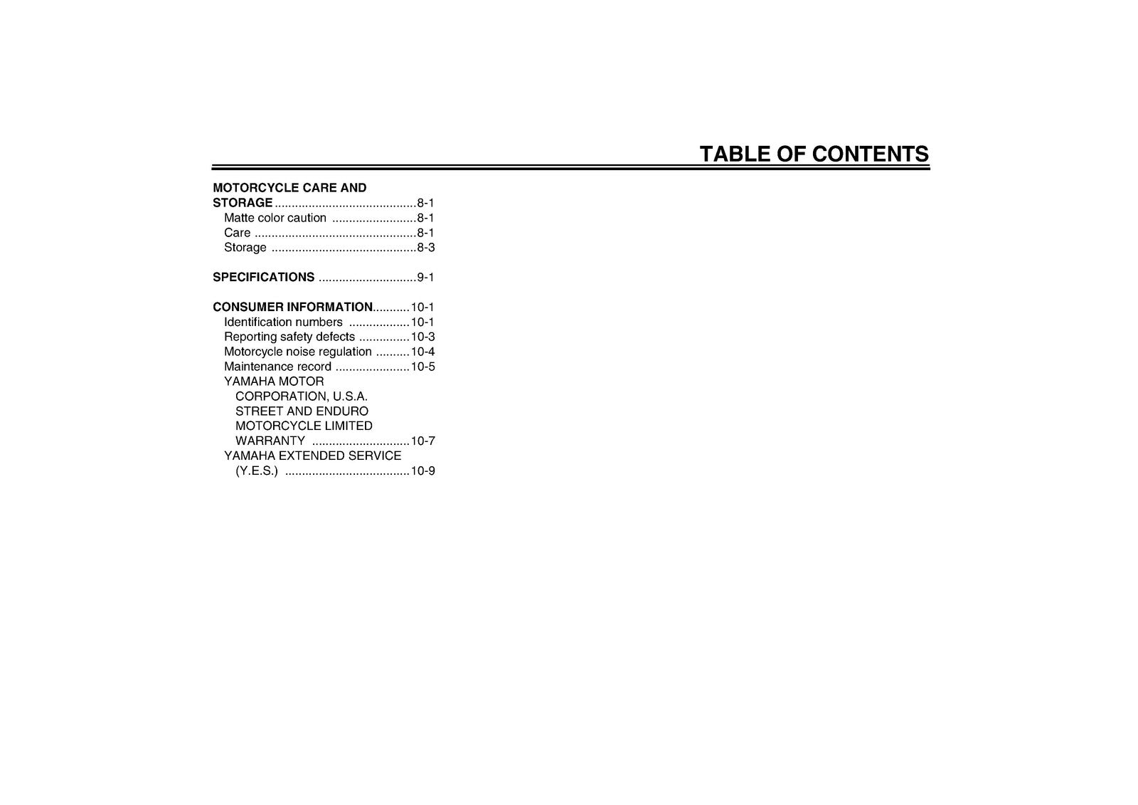 YAMAHA XV19SY XV19MY Roadliner Owners Manual 2008 - WIRE BOUND - TOUGH COVERS