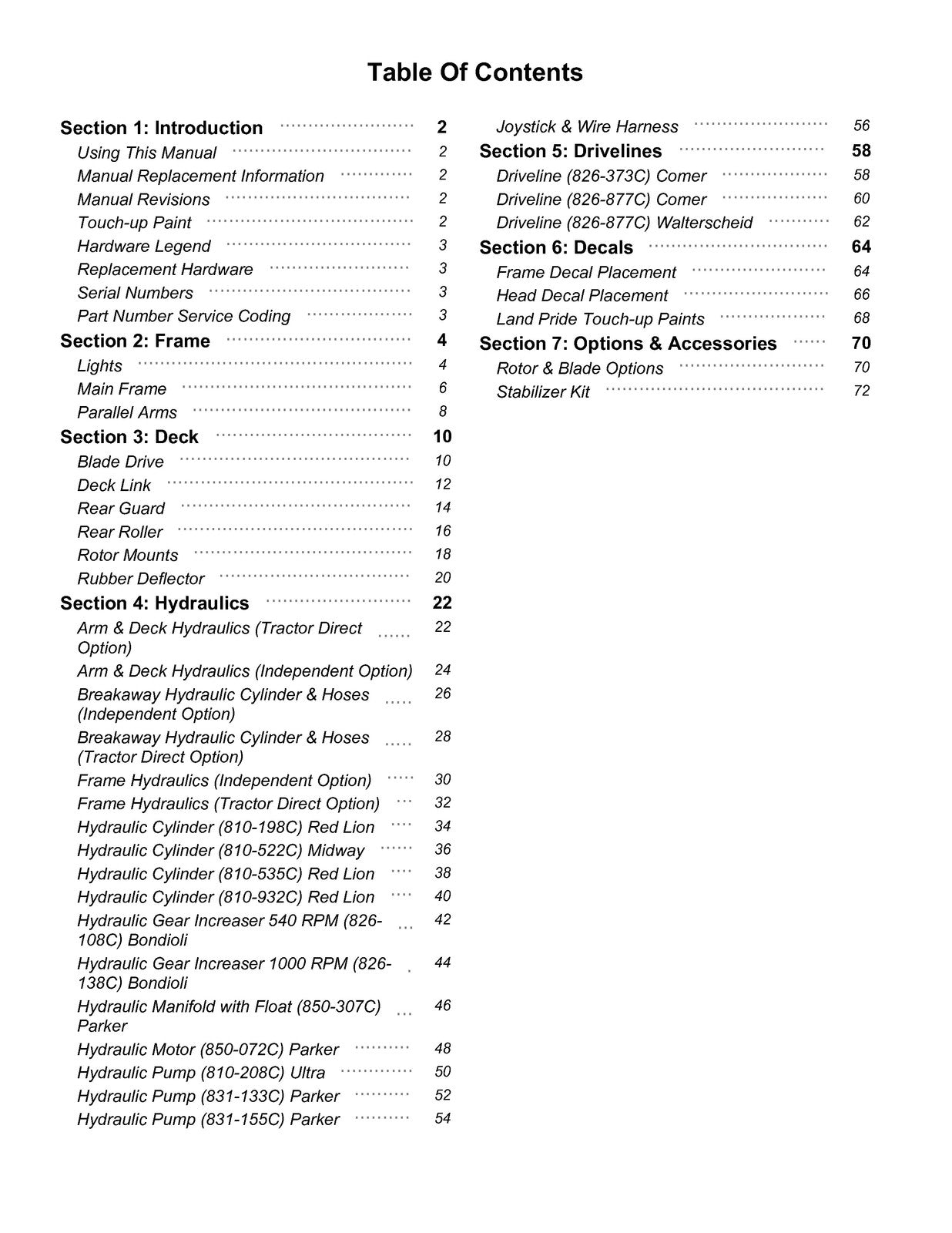 LAND PRIDE FMP27 FMP37 Series Flail Mowers Parts Manual 2025 - WIRE BOUND