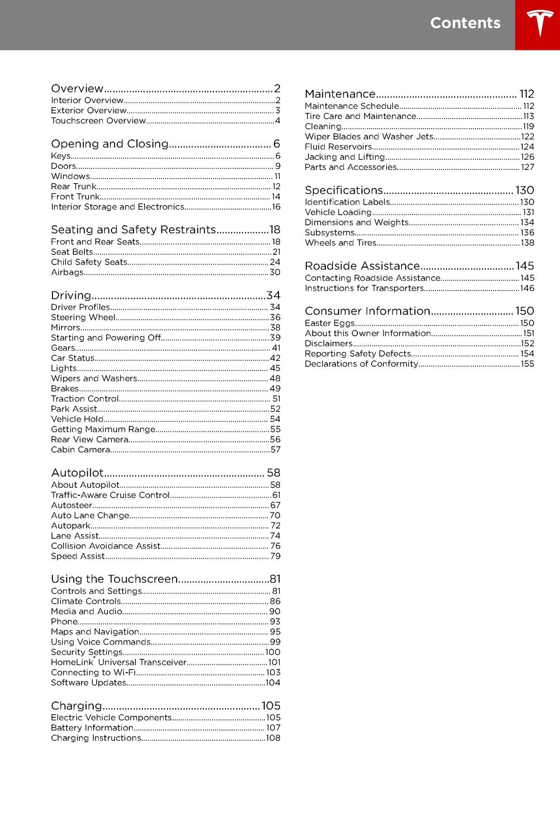 TESLA Model 3 Owners Manual North America 2018 - STEEL WIRE BOUND - TOUGH COVERS