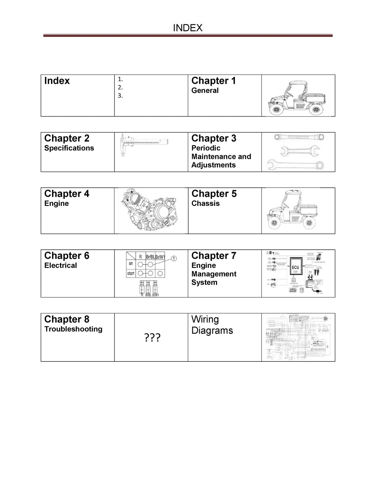 HISUN HS400 UTV Service Manual 2014 - BOUND - COVERS - XL FOLDOUT PAGES