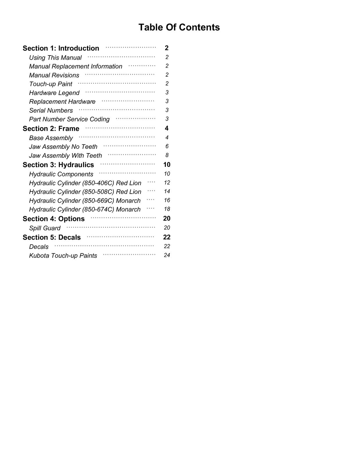 LAND PRIDE CB35 Series Combination Bucket Parts Manual 2026 - WIRE BOUND