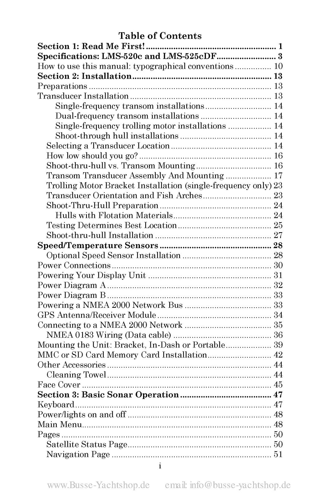 LOWRANCE LMS-520C 525C DF Fish Finder Sonar GPS Instructions Manual 2006 - BOUND