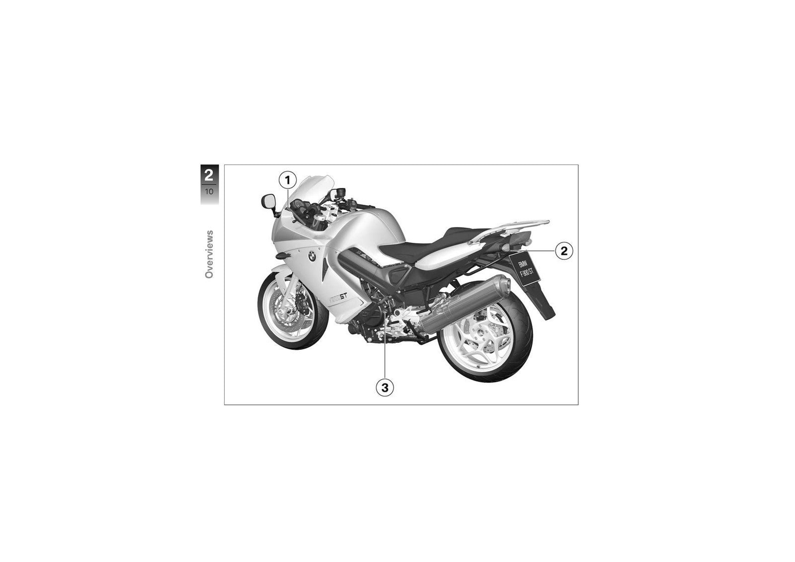 BMW F 800 ST Motorcycle Owners Manual 2009 - STEEL WIRE BOUND - TOUGH COVERS