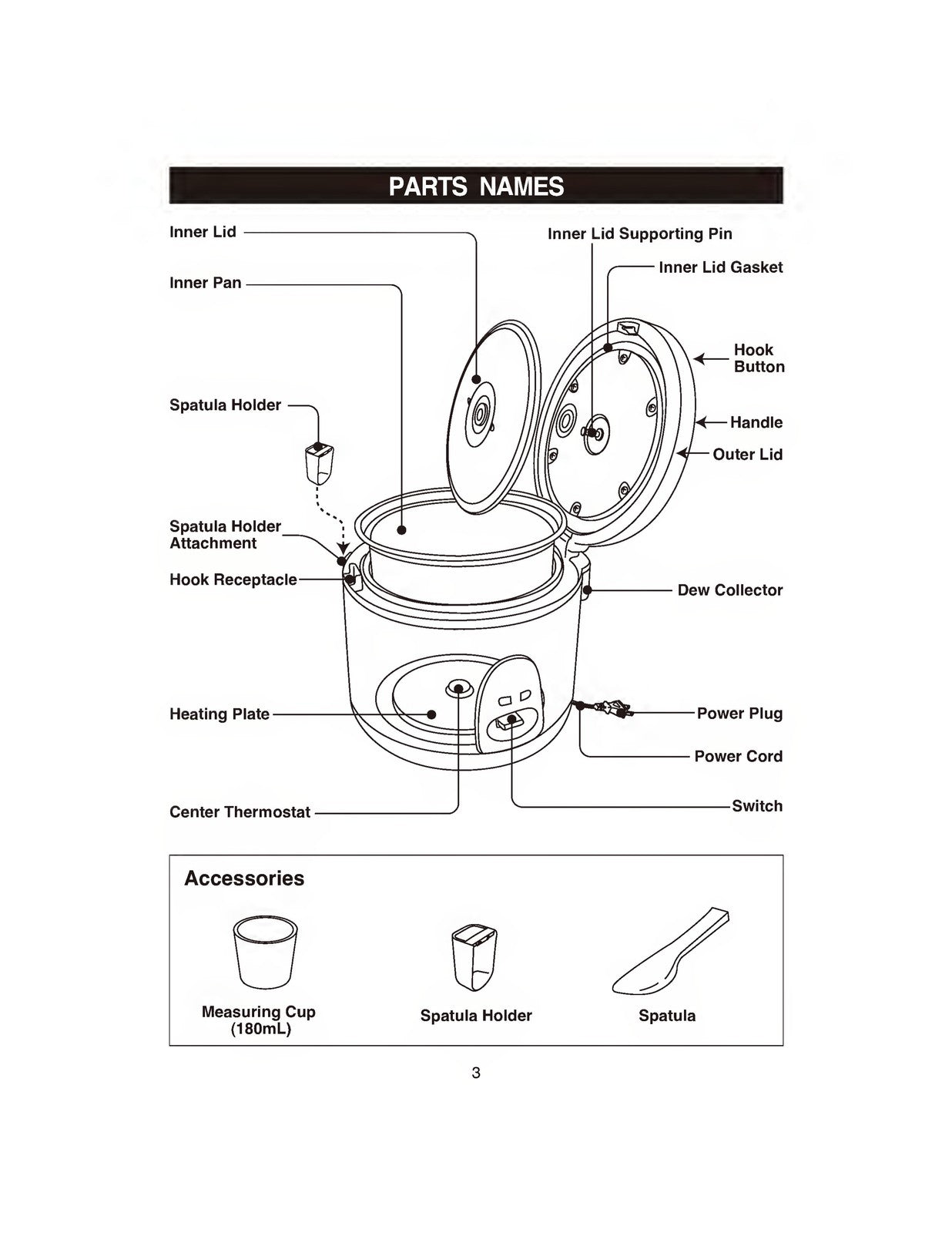 ZOJIRUSHI NS-RNC10 18A Electric Rice Cooker Operating Instructions Manual