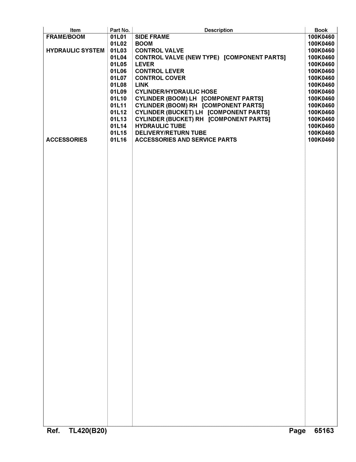 KUBOTA TL420 Loader Illustrated Parts List Manual - WIRE BOUND - TOUGH COVERS