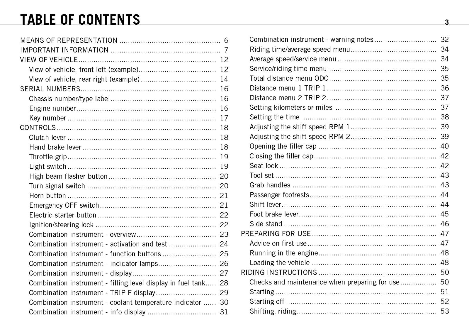 KTM 125 Duke EU Owners Manual 2011 - STEEL WIRE BOUND - PROTECTIVE COVERS