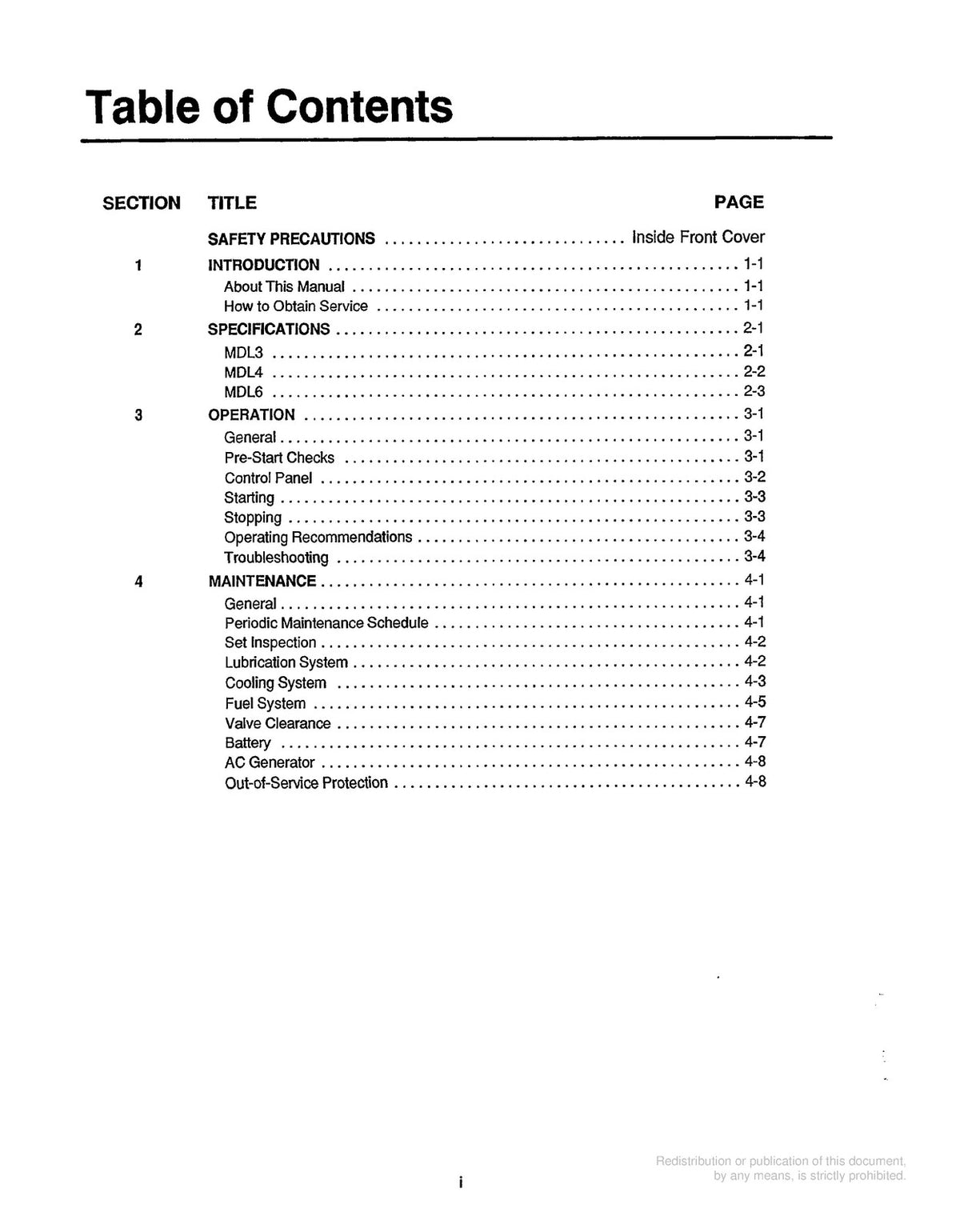 ONAN MDL3 MDL4 MDL6 Marine Genset Operators Manual 1992, BOUND, COVERS, FOLDOUTS