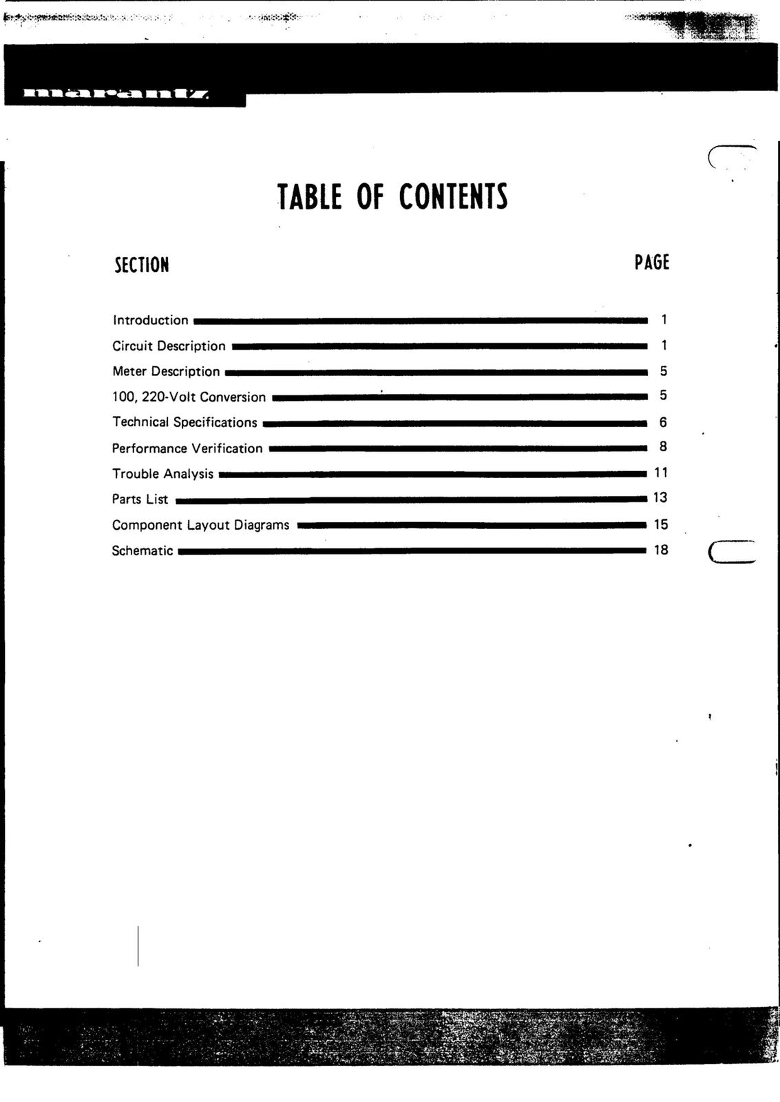 MARANTZ Model Two Fifty 250 Stereo Power Amplifier Service Manual - WIRE BOUND