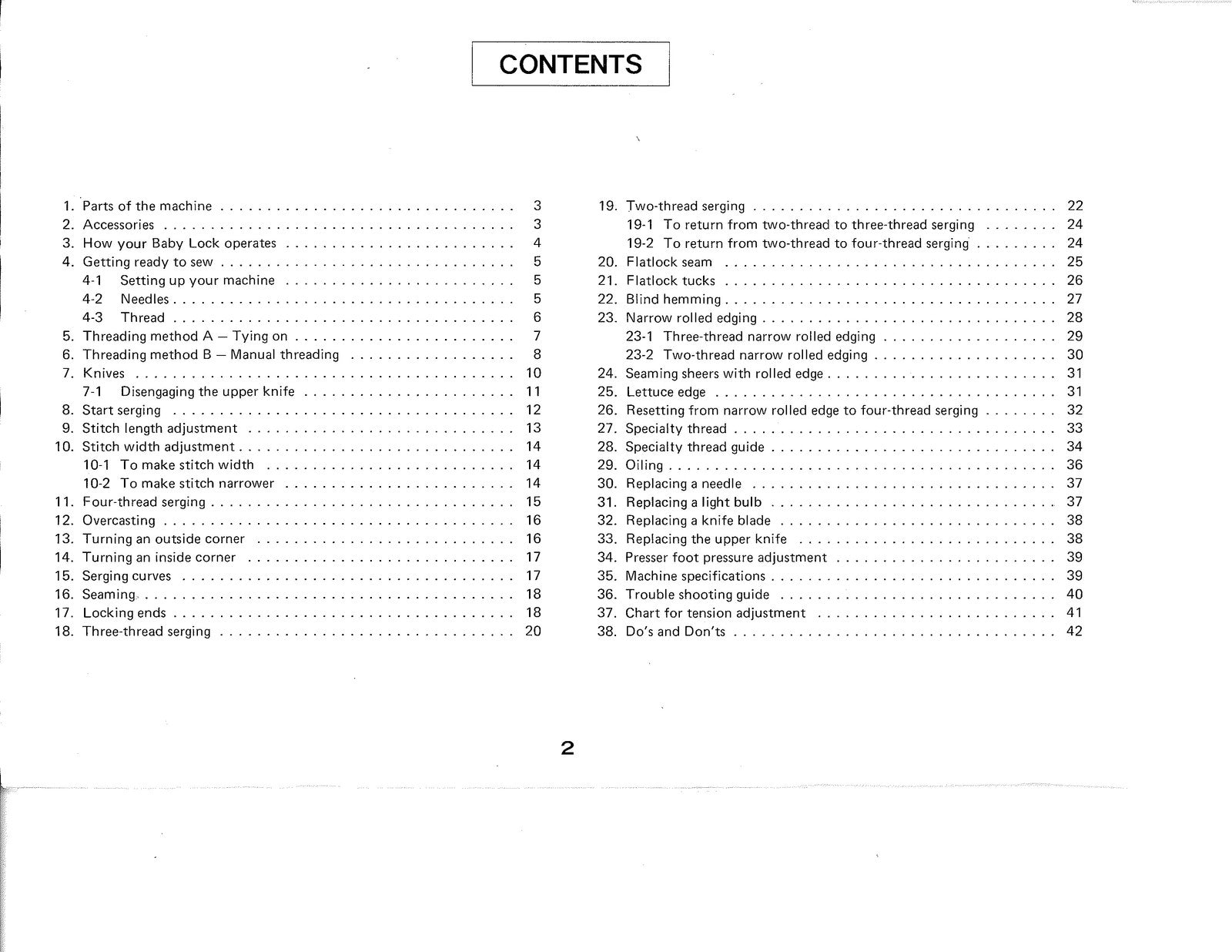 BABY LOCK BL4-428 Serger Instruction Manual - STEEL WIRE BOUND - TOUGH COVERS
