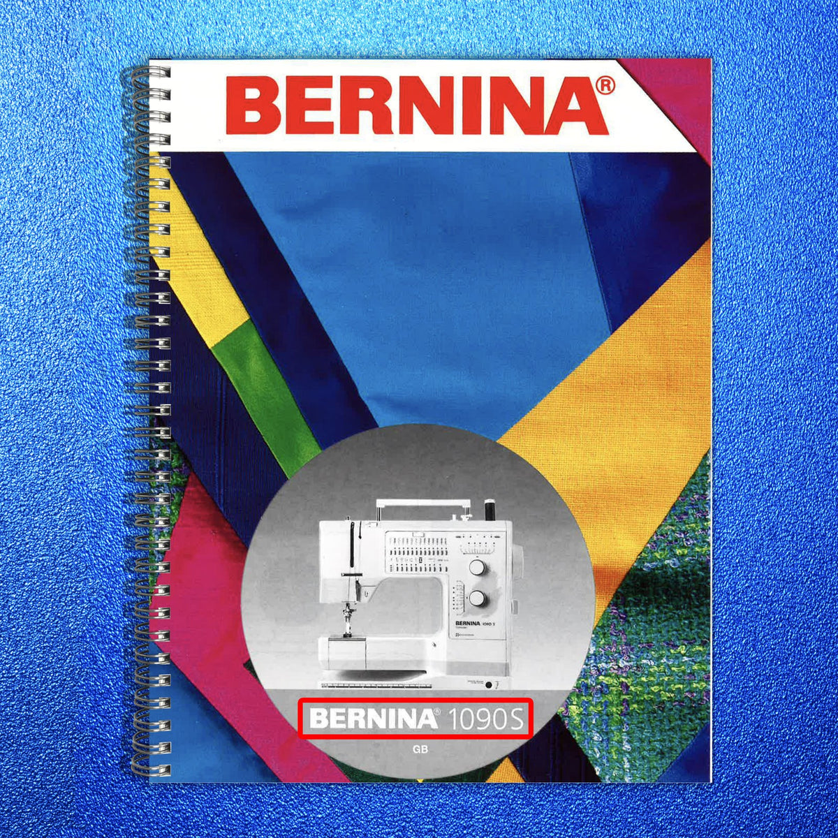 BERNINA 1090S 1090 Operators Manual BUNDLE - STEEL WIRE BOUND - TOUGH COVERS