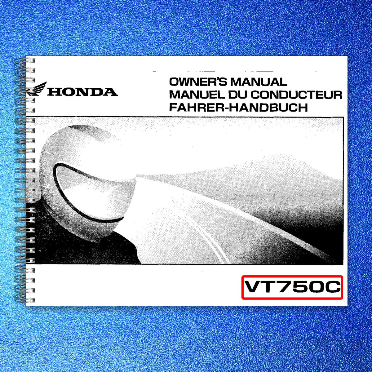 HONDA VT750C 2003 2005 Operators Manual BUNDLE - STEEL WIRE BOUND - TOUGH COVERS